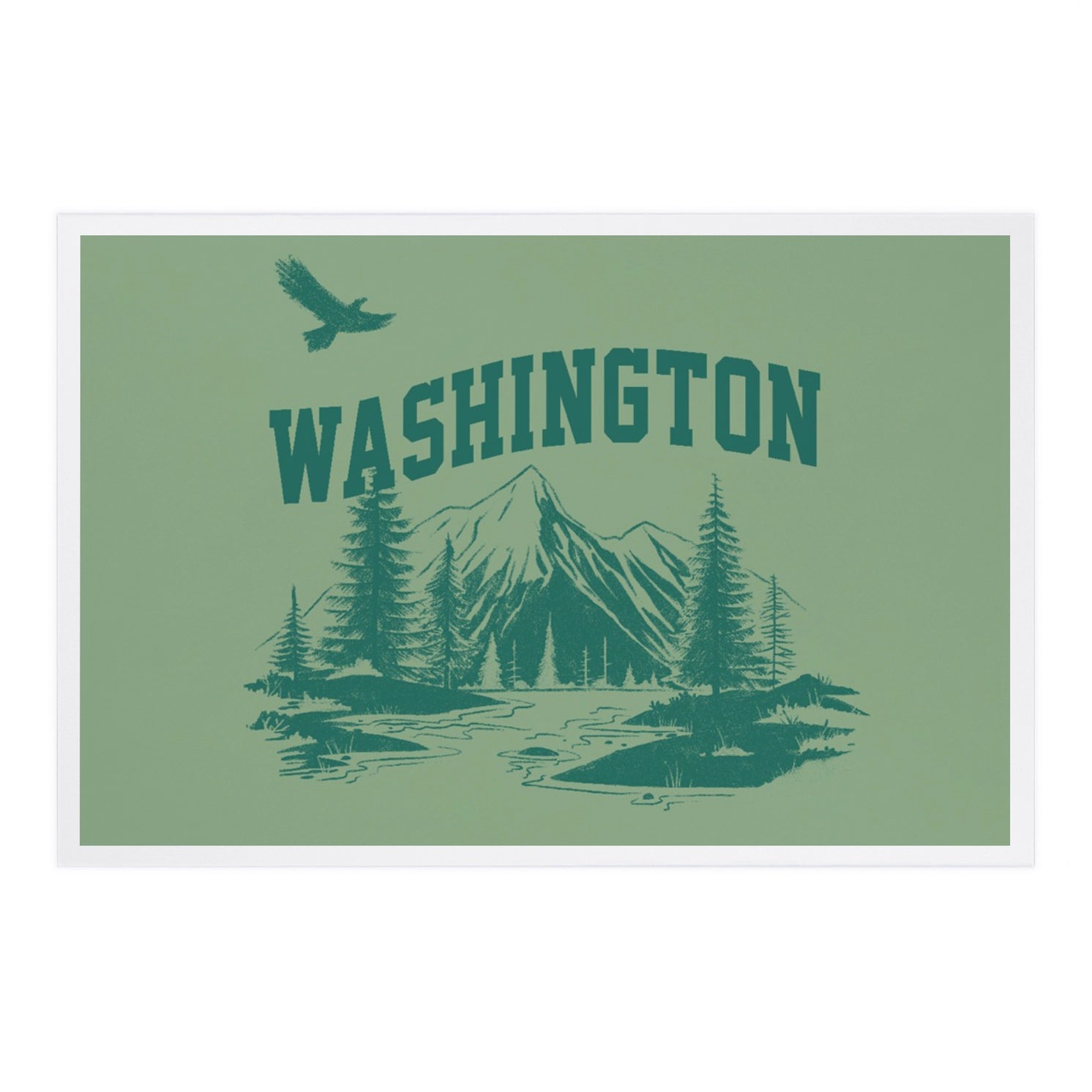 Premium Postcards Washington, Sketchbook, Mountainscape