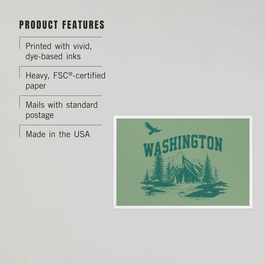Premium Postcards Washington, Sketchbook, Mountainscape