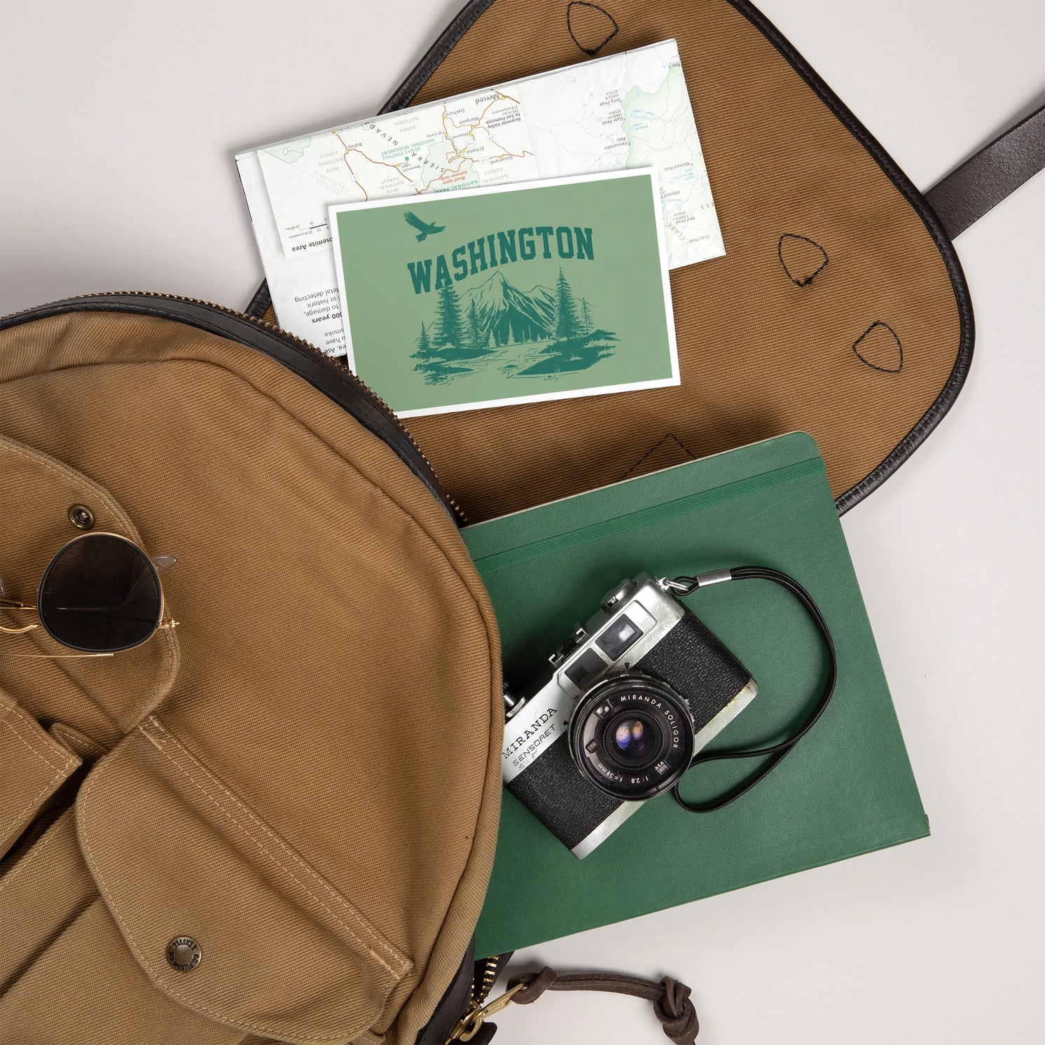 Premium Postcards Washington, Sketchbook, Mountainscape