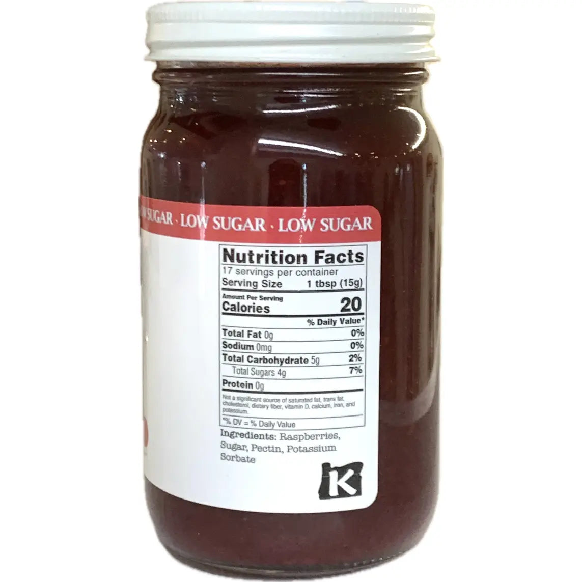 Oregon Hill Farms - Low Sugar Raspberry Fruit Spread