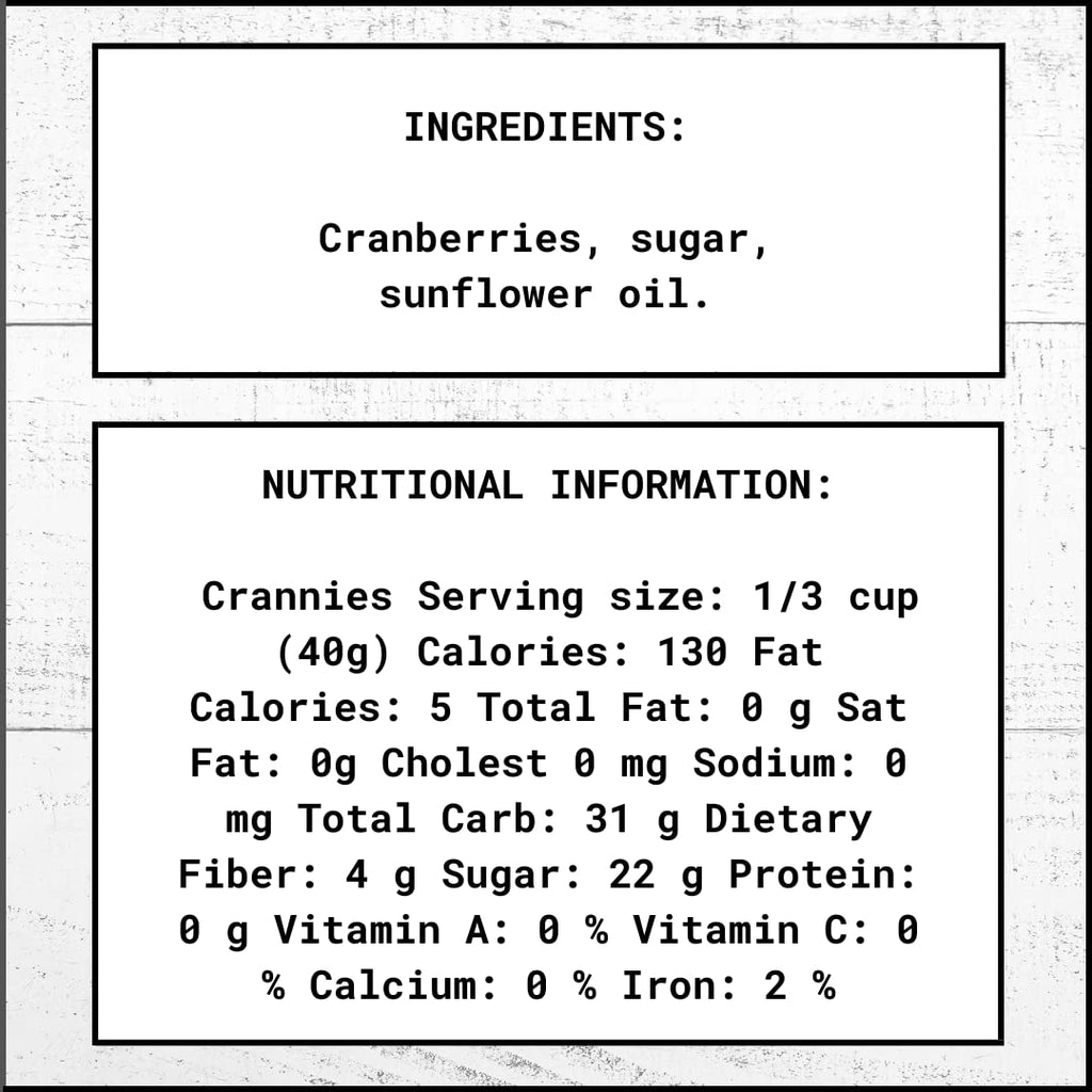 Crannie ® Dried Cranberries