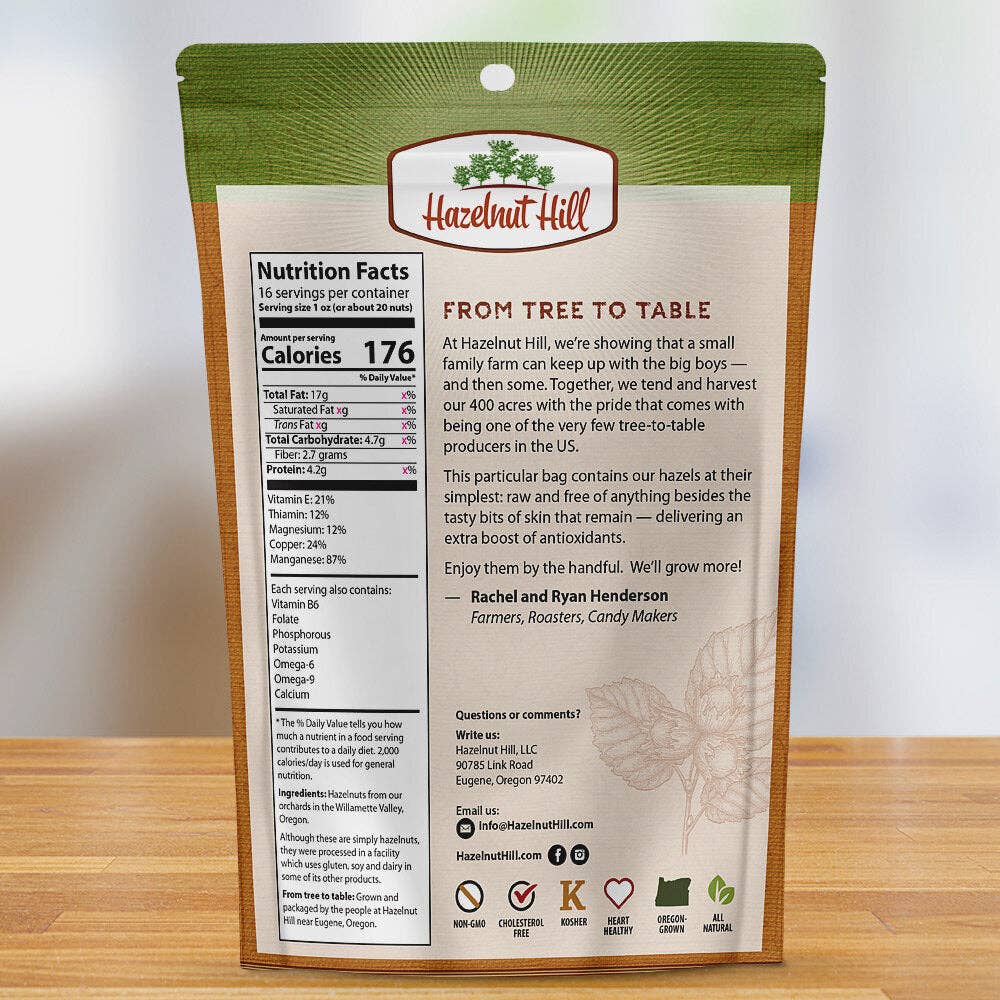Hazelnut Hill - Natural Hazelnuts
