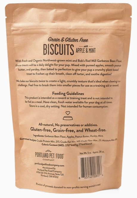 Grain & Gluten-Free Apple & Mint Biscuit Dog Treats