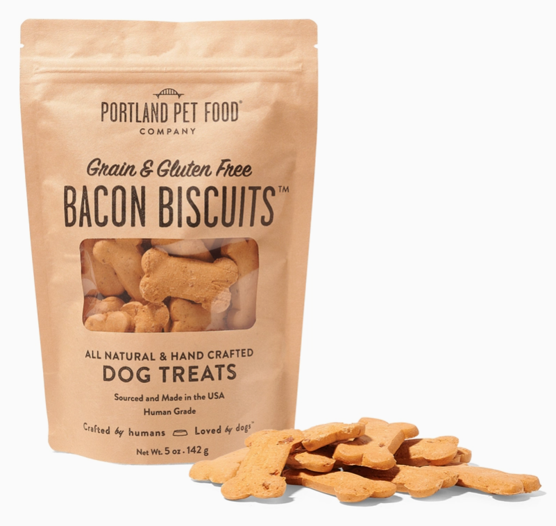 Grain and Gluten Free Bacon Dog Biscuits