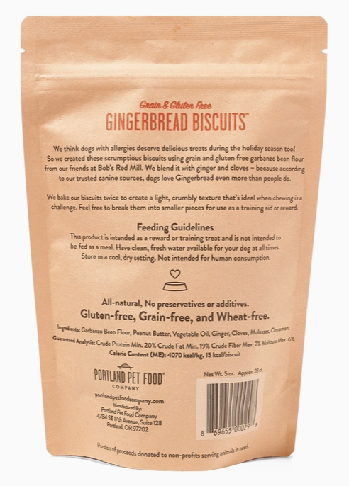 Grain and Gluten Free Gingerbread Dog Biscuits