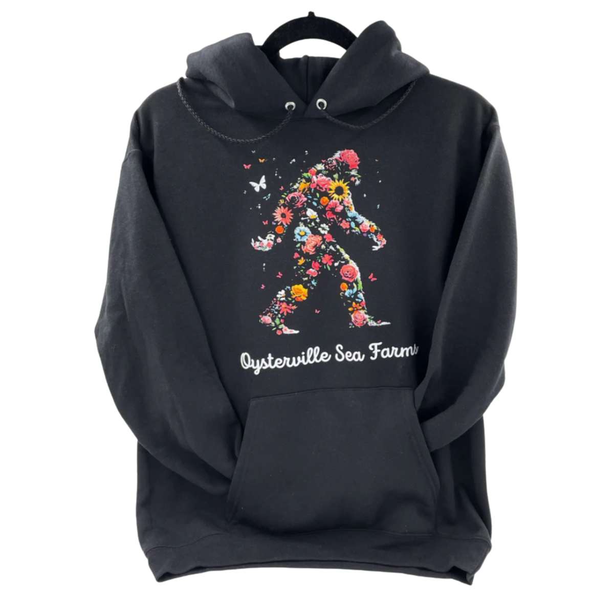 Floral Bigfoot Hoodie - Oysterville Sea Farms
