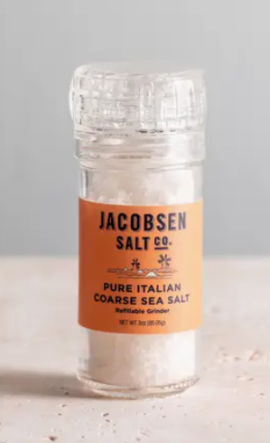 Pure Italian Coarse Sea Salt Grinder - Glass Grinder
