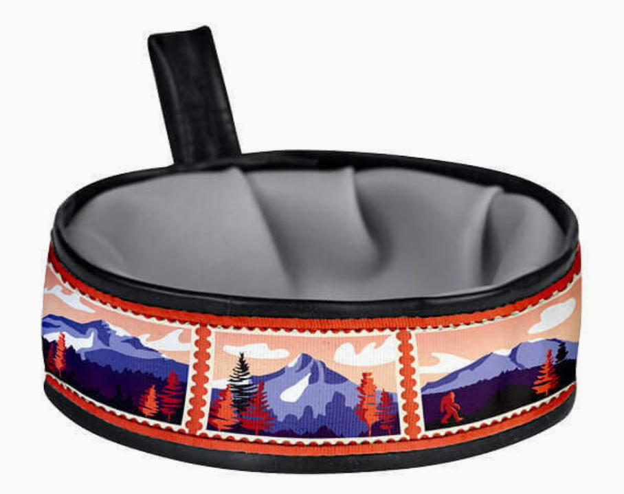 Trail Buddy Collapsible Dog Travel Bowl - Sasquatch Mountain